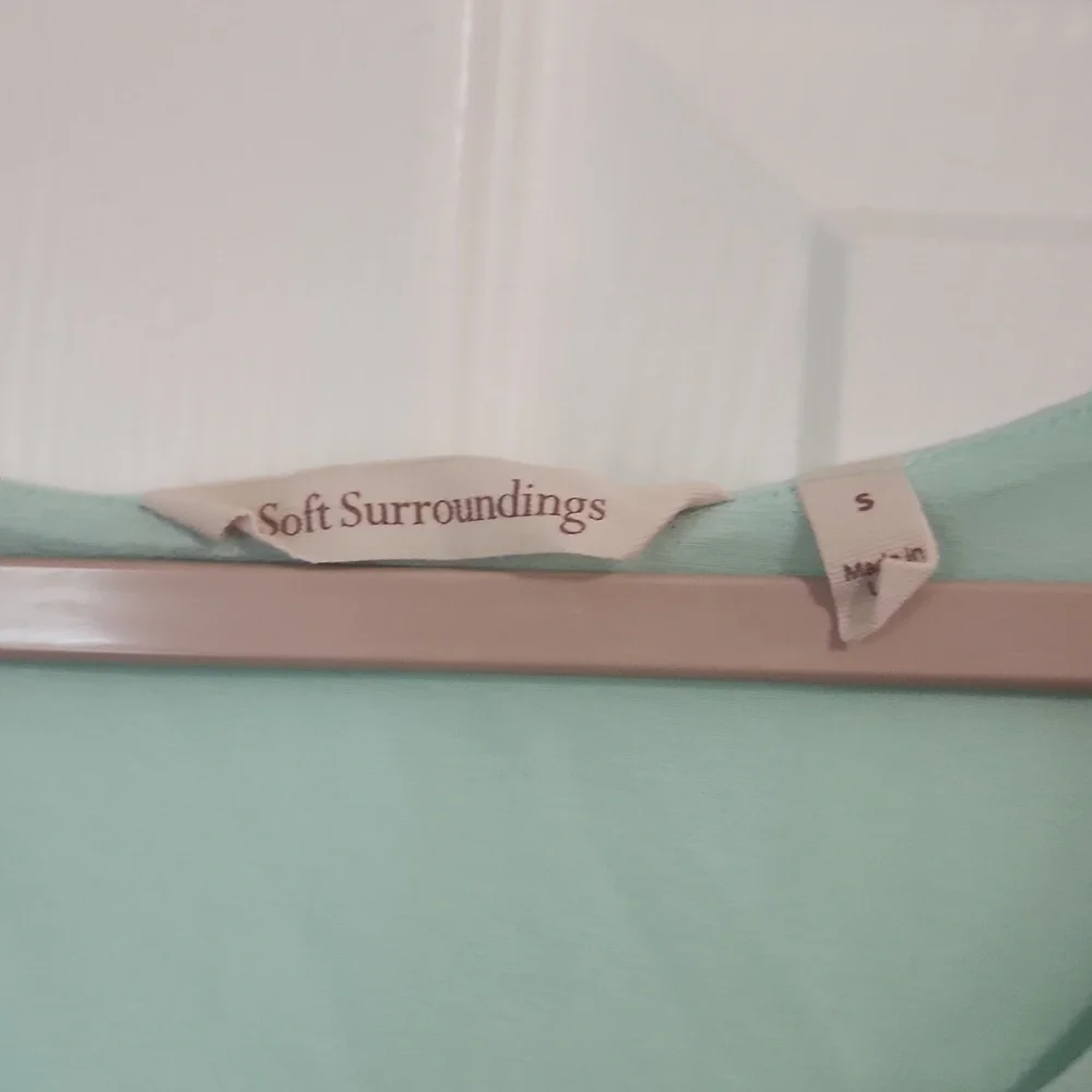 Soft Surroundings Boho Chiffon top - Picture 2 of 3